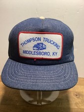 Vintage Thompson Trucking SnapBack Trucker Hat/Cardinal Made In The USA