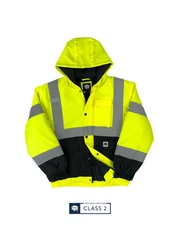 Buffalo Outdoors Workwear Class 2 Hi Vis Safety Winter Jacket NEW NWT