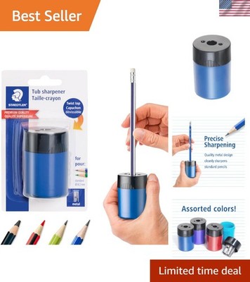 Precision Metal Blade Pencil Sharpener   Ideal for Colored and Standard Pencils