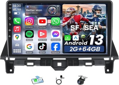 10.1'' 64G Android Auto Carplay Stereo for Honda Accord 2008-2012; Free Camera