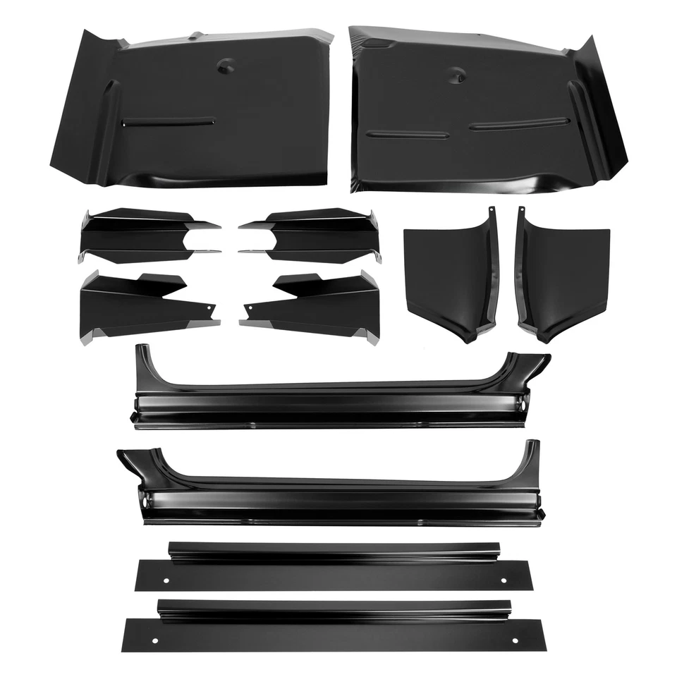 12PC Rocker Panel+Cab Corner+Support Mount+Floor Pan For 60-66 Chevy&GMC C/K K10 Foto 4 de 4