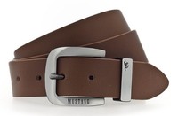Mustang Leather Belt W115 GüRtel Mid Brown Hellbraun Neu