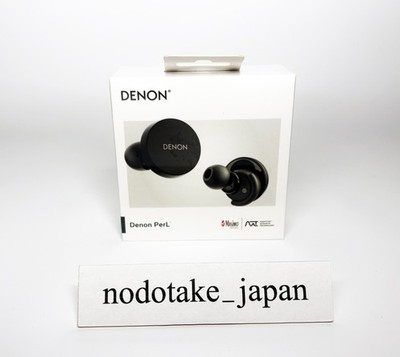 Denon PerL ANC Wireless Earbuds Bluetooth Masimo Tech 24H Battery Black