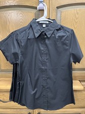 Port Authority Size XS Black Short Sleeve Button Shirt Get 5 For Only 49.99 NEW