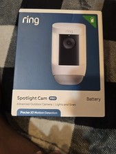 Ring Spotlight Cam Pro, Battery  3D Motion Detection, Two-Way Talk with Audio