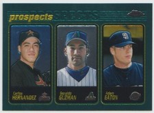 2001 Topps Chrome #300 Carlos Hernandez/ Geraldo Guzman/ Adam Eaton