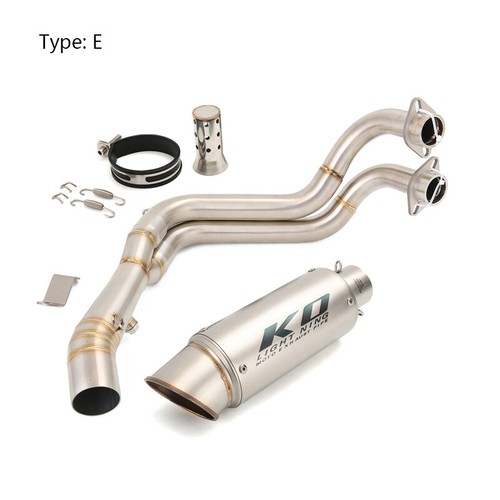 For Yamaha R7 2021-2025 MT07 FZ07 TRACER 7 Exhaust Header Pipe Muffler DB Killer - Picture 6 of 20