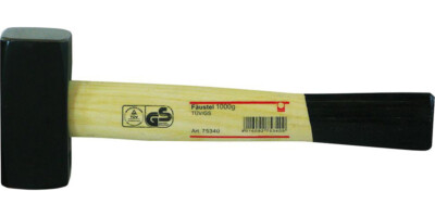 WerkzeugHERO Handfäustel 1,50kg mit TÜV/GS 