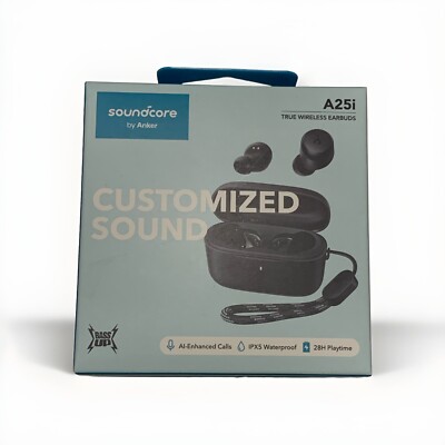 Anker Soundcore A25i True Wireless Bluetooth Earbuds - Black - ''SEALED''