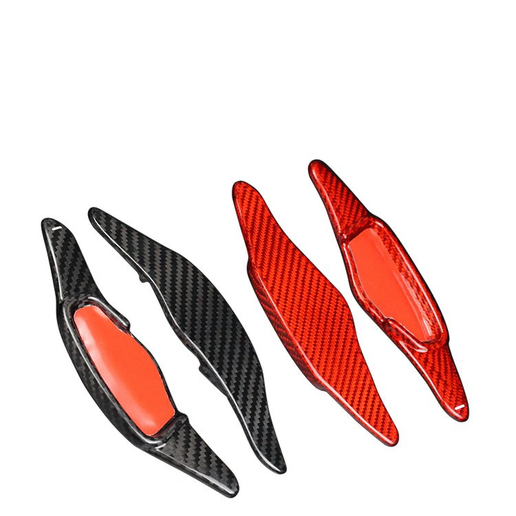 Paleta de cambio roja de fibra de carbono para volante de coche para Hyundai Veloster Elantra Foto 4 de 4