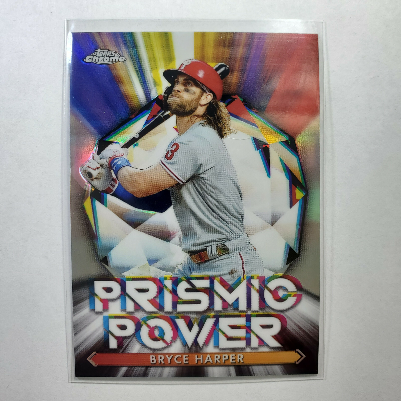 2021 Topps Chrome - Prismic Power Insert - Bryce Harper - #PP-4