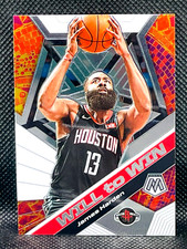 2019-20 Panini Mosaic Basketball - JAMES HARDEN - Will To Win Chrome Insert