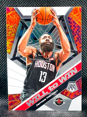 2019-20 Panini Mosaic Basketball - JAMES HARDEN - Will To Win Chrome Insert