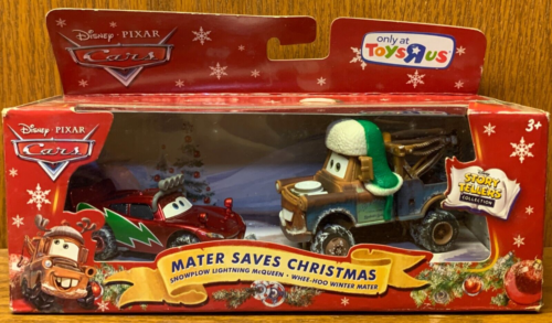 DISNEY CARS SNOWPLOW MCQUEEN WHEE HOO WINTER MATER SAVES CHRISTMAS 2010 - Picture 1 of 4