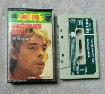 AUDIOKASSETTE MUSIK K7 TAPE / JACQUES BREL ''VERLÄSST MICH NICHT'' COMPILATION 1974
