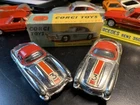 2 Vintage 1/43 Corgi 4” Mercedes 300SL Chrome Roadster Lot Chrome/Plated  W/ Box