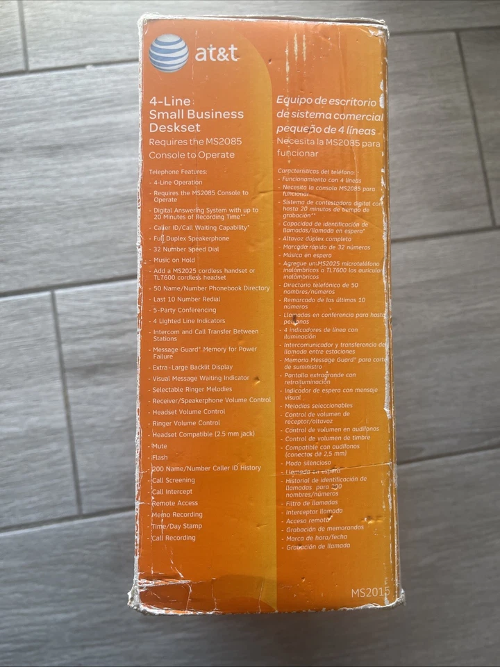 AT&T 4 Line Small Business Desk Set MS2015 - Image 4 of 4