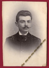 #39015 ATENE Grecia 1900, uomo. Foto CDV su cartone OIKONOMOY