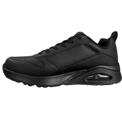 ( ¨̮ ) Skechers Men's 183012 Uno Alder Black Casual Shoes | eBay