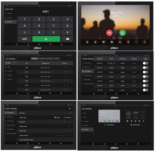 Dahua VTH5341G-W Android 10" Touch-Screen Indoor Monitor IP Video Intercom WiFi - Afbeelding 6 van 14
