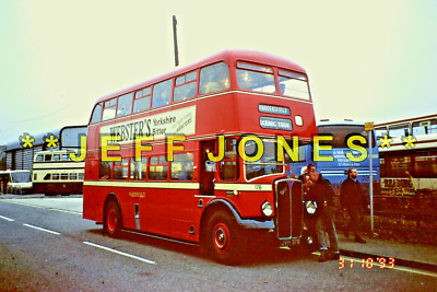 ORIGINAL 35mm DIA 5195 - Huddersfield AEC REGENT / E.L 178 JVH378 Ablesung 31.10.93