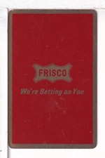 Single Railroad Playing Card "St Louis, San Francisco RR" SLSF 7a, Bollhagen