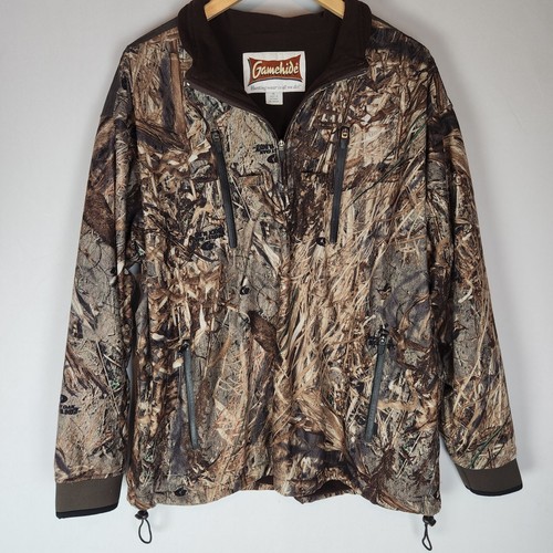 Gamehide Herren XL Jagdjacke Mooseiche Ente Jalousien tarnfarben Vlies gefüttert - Bild 1 von 8