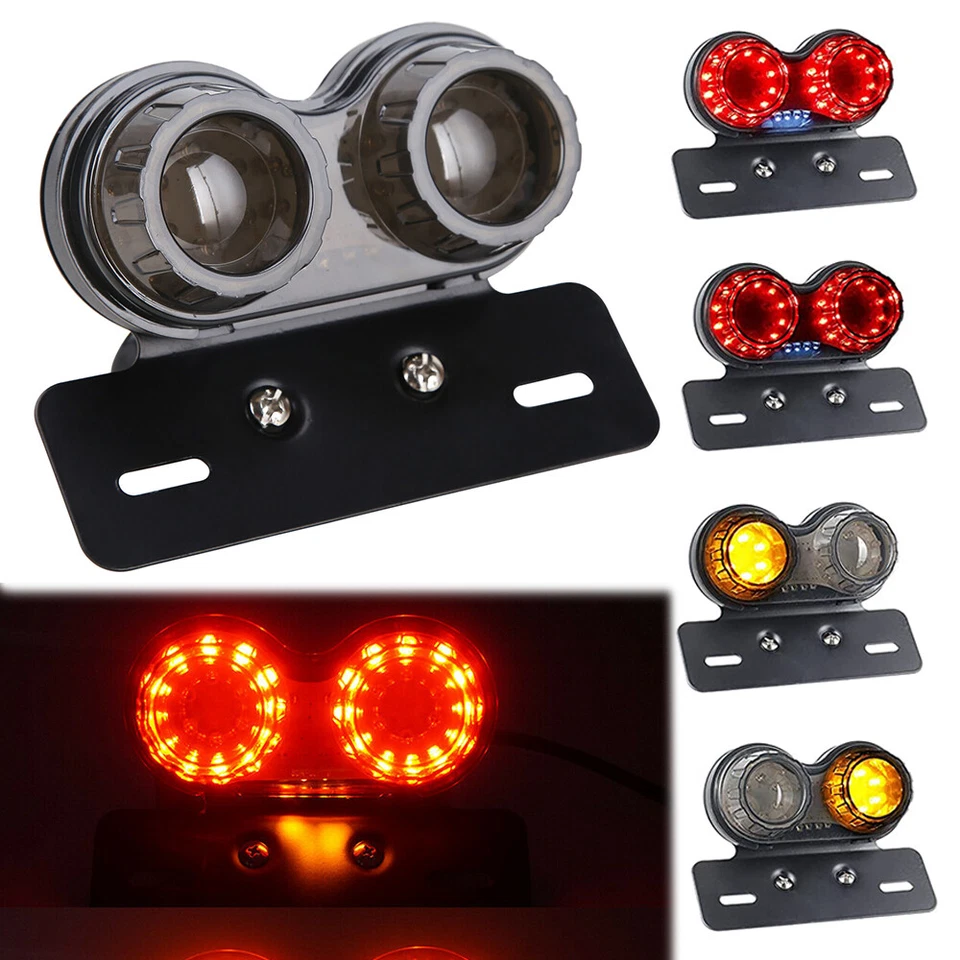 Luces traseras LED de motocicleta señales de giro licencia para Suzuki GS450E GS500E GS700E Foto 2 de 4