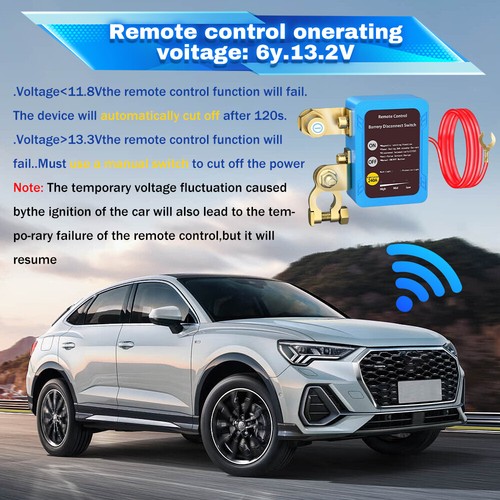 Car Battery Switch Disconnect Power Kill Master Isolator Cut Off Remote Control - Bild 3 von 17