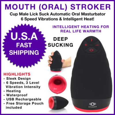 Oral Sex Masturbator for Men Handjob Blowjob Cup with 6 Speed Vibrating &  Heat | eBay