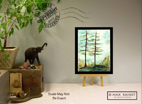 Top Ridge Arroyo Verde Park 2014 Contemporary Art Landscape PAINTING SIGNED tree - Picture 2 of 12