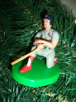 St. Louis Cardinals Mark McGwire Custom Christmas Tree Ornament Grey Jersey #2