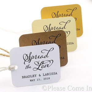 Details About Personalized Spread The Love Wedding Favor Gift Tags Rounded Rectangle Details About Personalized Spread The Love Wedding Favor Gift Tags Rounded Rectangle