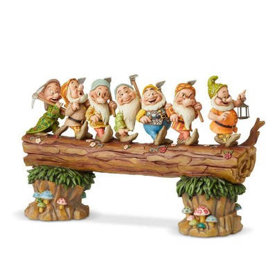 DISNEY TRADITIONS - Seven Dwarfs On Log Masterpiece | eBay