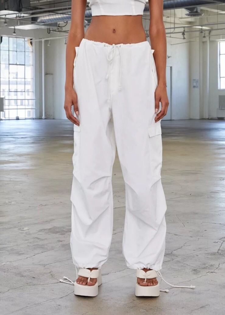 Local European Parachute Ivory Cargo Oversized Pants L/XL | eBay
