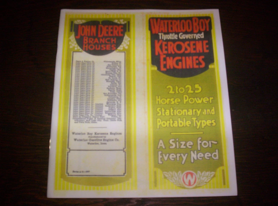 滑铁卢男孩型号 "K" 燃气发动机 Kerosesne 彩色销售手册 — 第 2/4 张图片