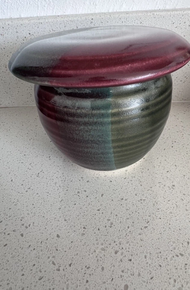 Pottery Butter Keeper Butter Bell Signed - Image 2 of 4