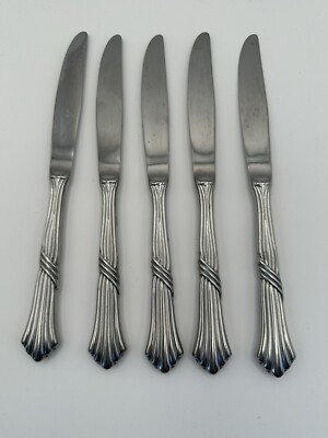 Set of 5 The Cellar Stainless Steel CLF35 Dinner Knife Replacements Add to Set