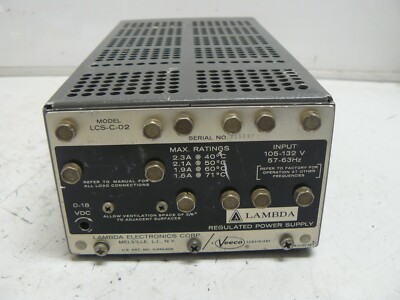 LAMBDA LCS-C-02 REGULATED POWER SUPPLY0-18VDC OUTPUT