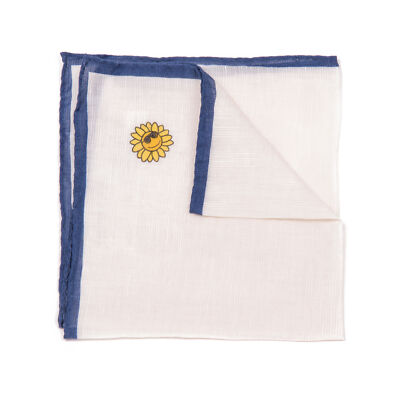 Eredi Chiarini Herren Clutch Blau Weiß