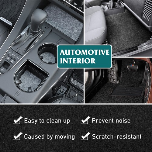 Gray Auto Carpet Under-felt Trunk Liner Interior Upholstery Replacement 71"x39" - Picture 3 of 9