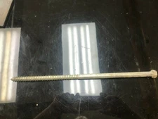 Galvanized Hex Head 1/2 x 14 Lag Bolts Wood Screws 4 count