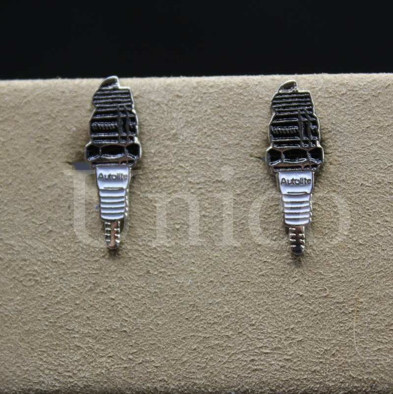 Engine Spark Plug Custom Made Cufflinks Vintage D… - image 1