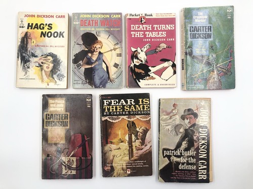 John Dickson Carr Carter Dickson Lot Set 21 Vintage Paperback Novels - Foto 4 di 12