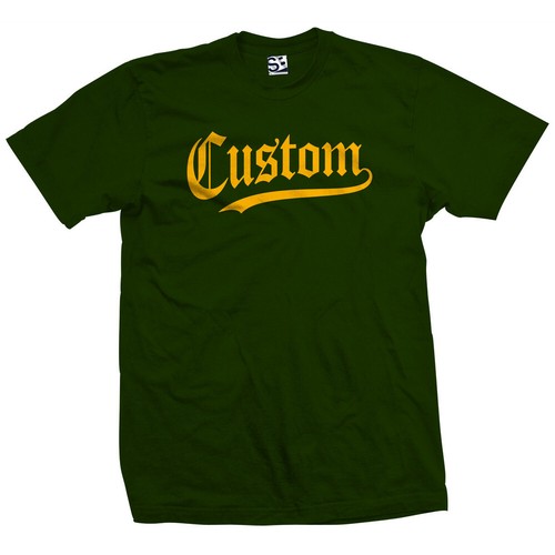 Youth Custom 76er T-Shirt Old English Vintage Classic Sports Baseball Text Tee - Picture 51 of 53