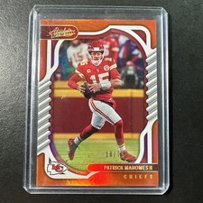 2022 Panini Absolute Football Patrick Mahomes Orange Spectrum Parallel /75