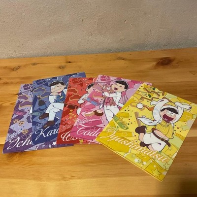 Osomatsu san Clear File Set 6 Pack Multicolor Cartoon Illustrations