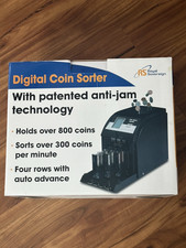 Royal Sovereign Digital 4-Row Electric Coin Sorter FS-4DA Black