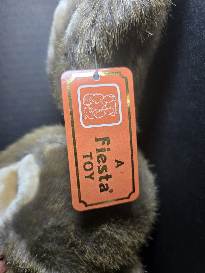 Vtg American Wego Plush Beggin Bunny 17” Original Tags Fiesta  - Image 3 of 4