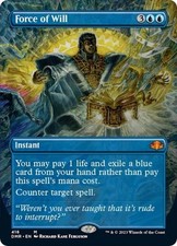 MTG English Force of Will (Borderless) NM Normal Dominaria Remastered